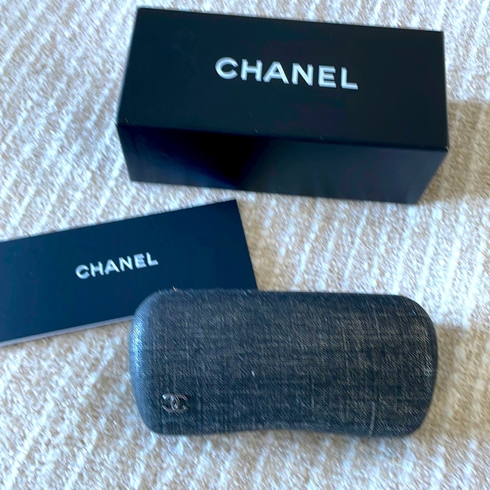 Authentic Chanel sunglasses case and box